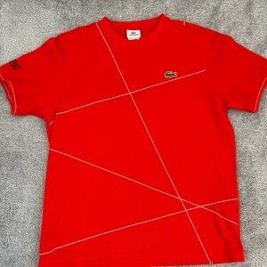 Lacoste sport short sleeve red shirt